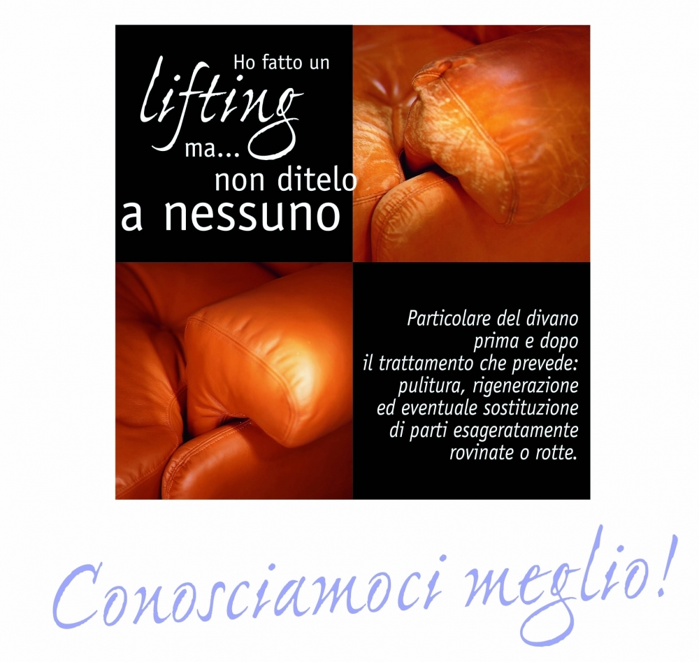 La nostra storia - Pulitura e rinnovo salotti in pelle